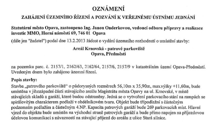 patrove garaze opava